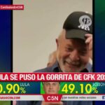 Lula se mostró con una gorra de "CFK 2023"