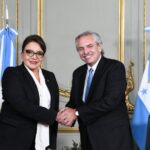 El presidente se reunió con su par de Honduras Xiomara Castro