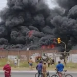 Berazategui: Un incendio intencional devastó una ex terminal de colectivos