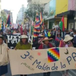 Manifestantes de Jujuy llegan a CABA para repudiar la reforma constitucional de Morales